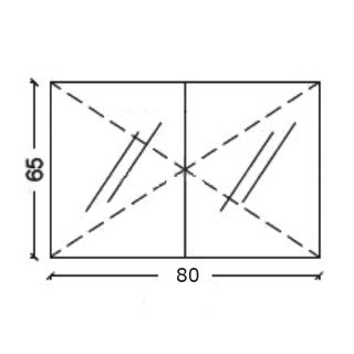 Зеркальный шкаф Armadi Art Vallessi 80см дуб тёмный 547-D